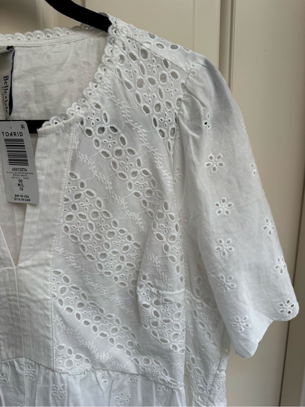 Torrid Belle Isle Eyelet Mini Dress - Picture 8 of 11